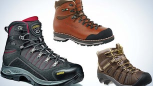 Three brown best hiking boots